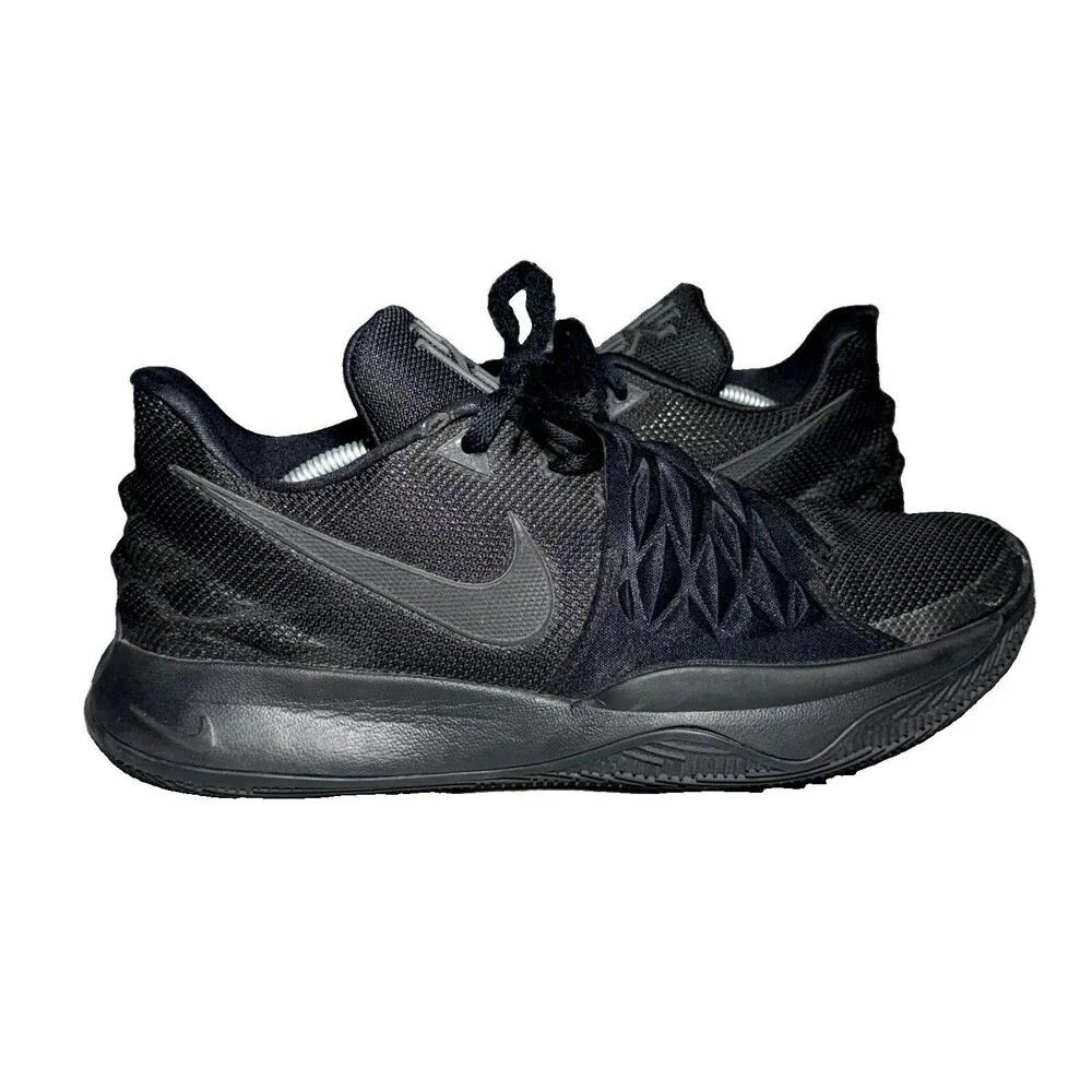 Nike Kyrie Low 1 Sneakers Men Size 12 Triple Black Comfort Lace Up Running Shoes